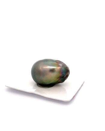 16.02mm Tahitian Black pearl , origin French Polynesia   , jewel  grade