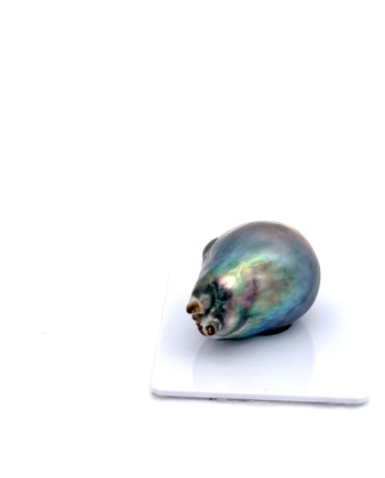 17.15mm Tahitian Black pearl , origin French Polynesia   , fine  grade