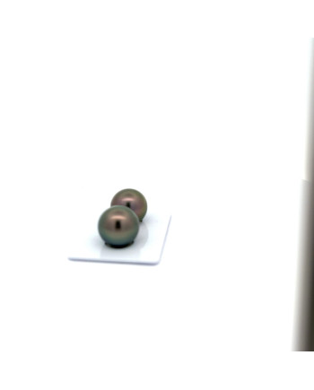 12mm+ fine  grade Tahitian Black pearl, French Polynesia  