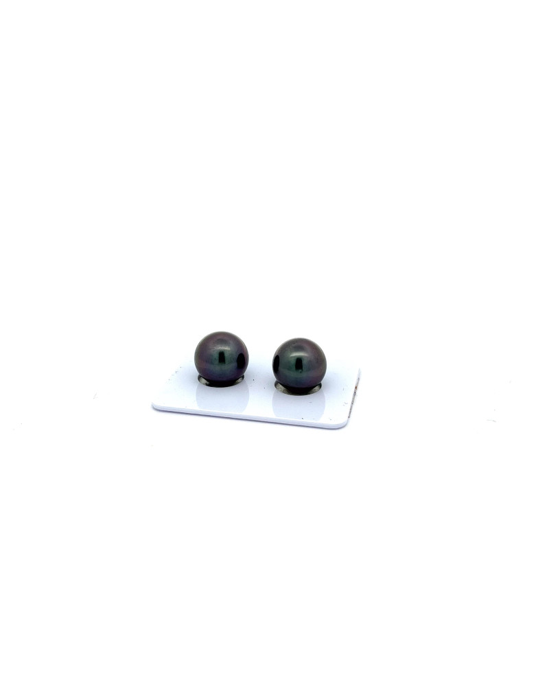 9mm+ jewel  grade Tahitian Black pearl, French Polynesia  