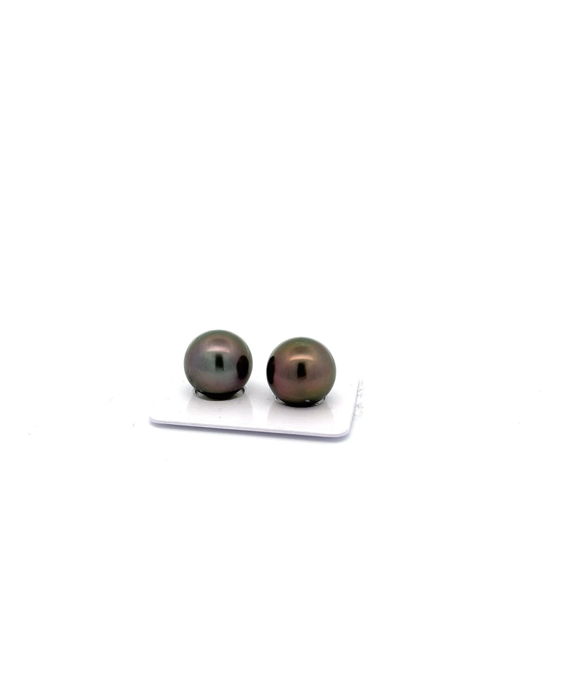 12mm+ jewel  grade Tahitian Black pearl, French Polynesia  