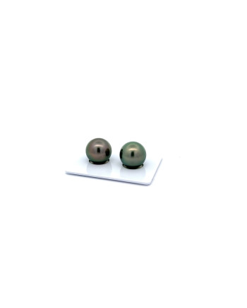 12mm+ fine  grade Tahitian Black pearl, French Polynesia  