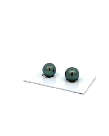 9mm+ jewel  grade Tahitian Black pearl, French Polynesia  