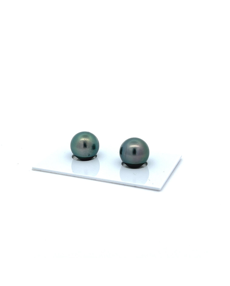9mm+ jewel  grade Tahitian Black pearl, French Polynesia  