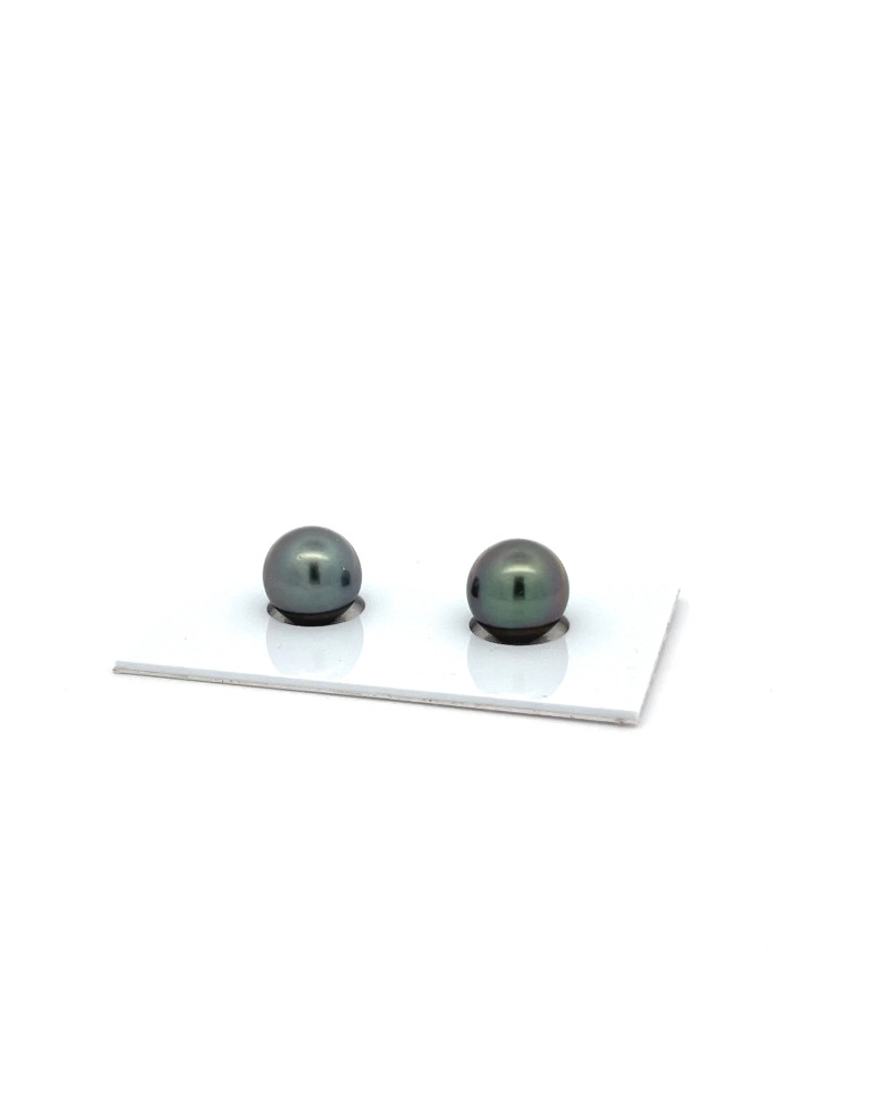 9mm+ fine  grade Tahitian Black pearl, French Polynesia  