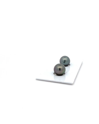 9mm+ fine  grade Tahitian Black pearl, French Polynesia  