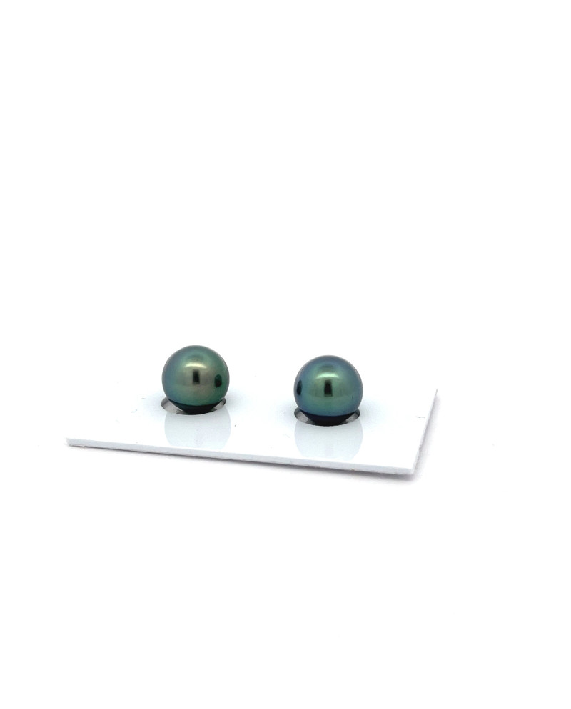 9mm+ fine  grade Tahitian Black pearl, French Polynesia  
