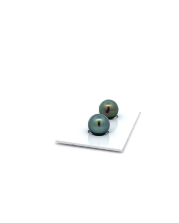 9mm+ fine  grade Tahitian Black pearl, French Polynesia  