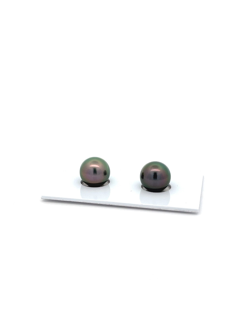 9mm+ fine  grade Tahitian Black pearl, French Polynesia  