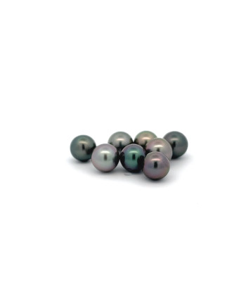 9mm+ fine  grade Tahitian Black pearl, French Polynesia  