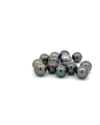 9mm+ jewel  grade Tahitian Black pearl, French Polynesia  