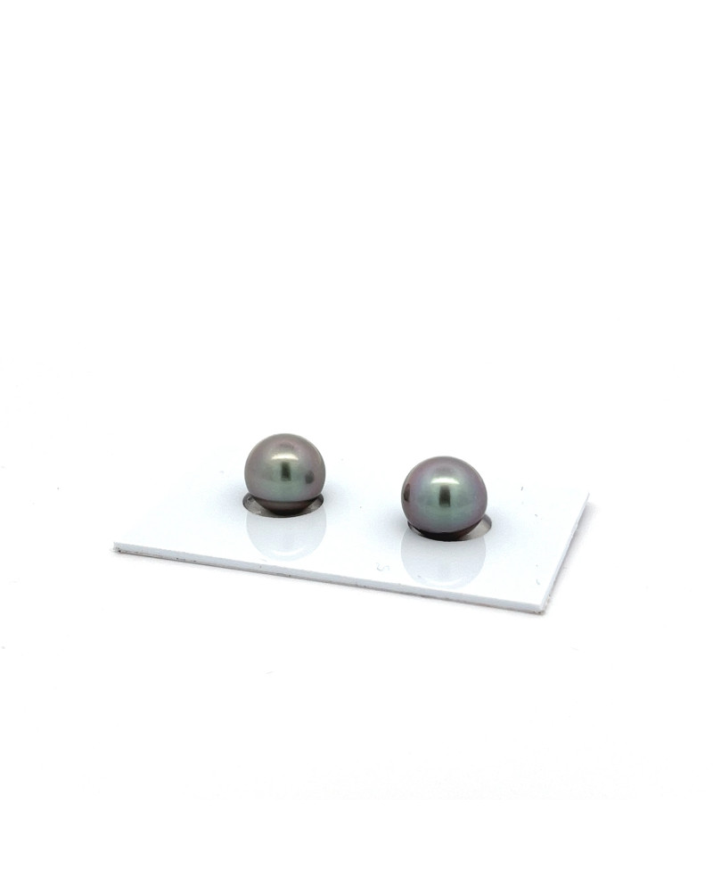 9mm+ fine  grade Tahitian Black pearl, French Polynesia  