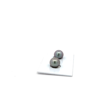 9mm+ fine  grade Tahitian Black pearl, French Polynesia  