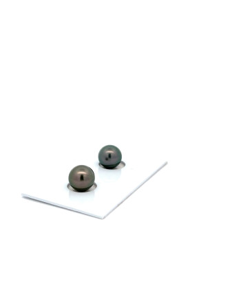 6mm+ fine  grade Tahitian Black pearl, French Polynesia  