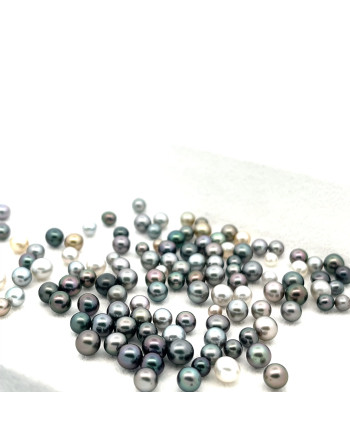 3mm+ gem  grade Tahitian Black pearl, French Polynesia  