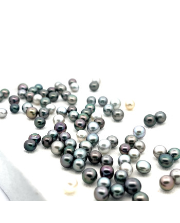 3mm+ gem  grade Tahitian Black pearl, French Polynesia  