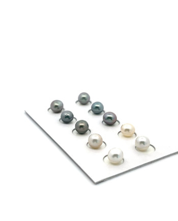 6mm+ gem  grade Tahitian Black pearl, French Polynesia  