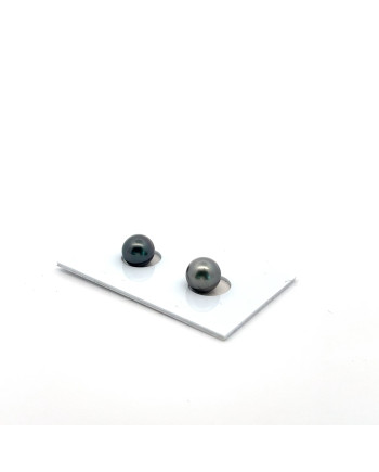 6mm+ gem  grade Tahitian Black pearl, French Polynesia  