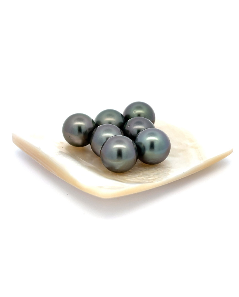 12mm+ fine  grade Tahitian Black pearl, French Polynesia  