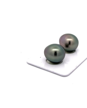 12mm+ fine  grade Tahitian Black pearl, French Polynesia  