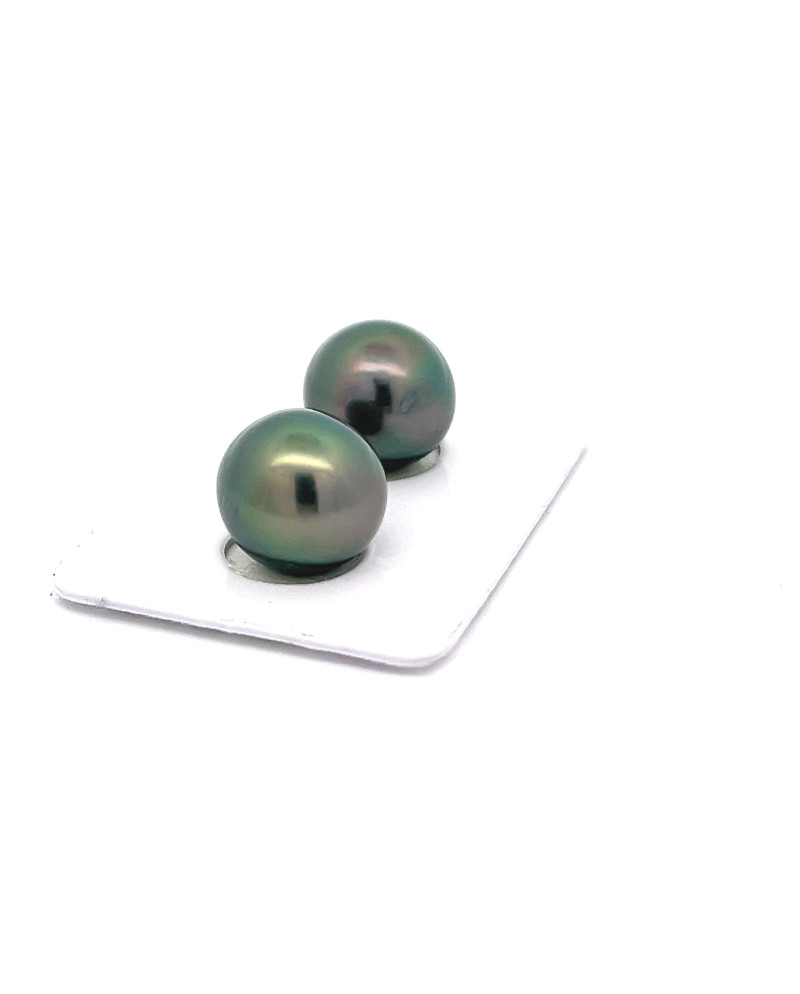 9mm+ fine  grade Tahitian Black pearl, French Polynesia  