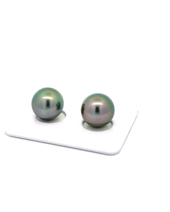 9mm+ fine  grade Tahitian Black pearl, French Polynesia  