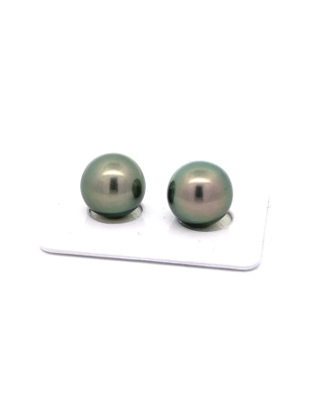 12mm+ fine  grade Tahitian Black pearl, French Polynesia  