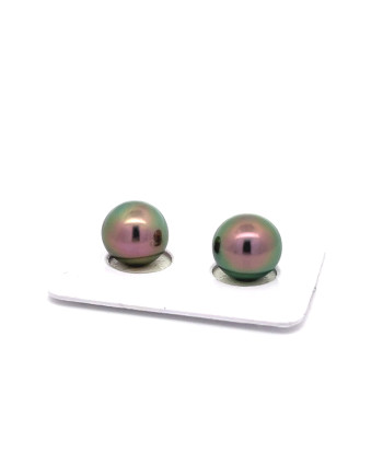 9mm+ fine  grade Tahitian Black pearl, French Polynesia  