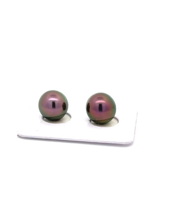 9mm+ fine  grade Tahitian Black pearl, French Polynesia  