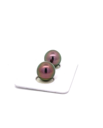 9mm+ fine  grade Tahitian Black pearl, French Polynesia  