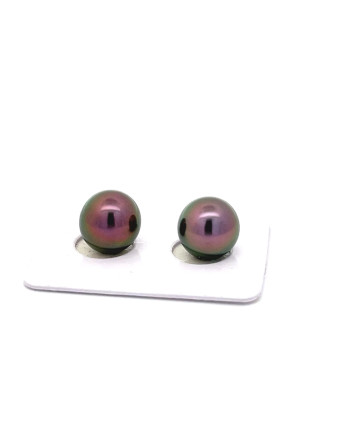9mm+ fine  grade Tahitian Black pearl, French Polynesia  