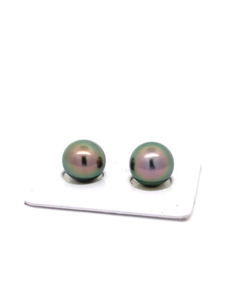9mm+ fine  grade Tahitian Black pearl, French Polynesia  