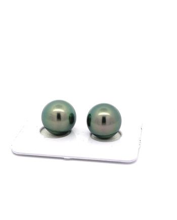 9mm+ fine  grade Tahitian Black pearl, French Polynesia  