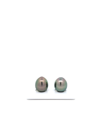 9mm+ gem  grade Tahitian Black pearl, French Polynesia  