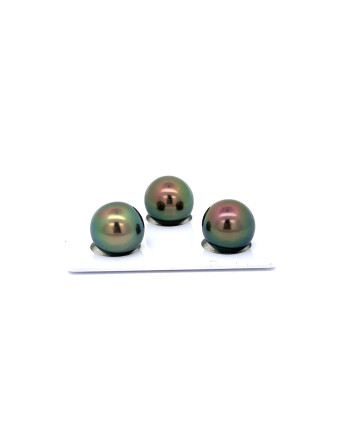 9mm+ fine  grade Tahitian Black Pearl, French Polynesia  