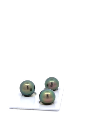 9mm+ gem  grade Tahitian Black Pearl, French Polynesia  