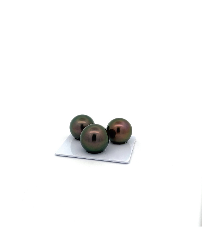15mm+ gem  grade Tahitian Black pearl, French Polynesia  