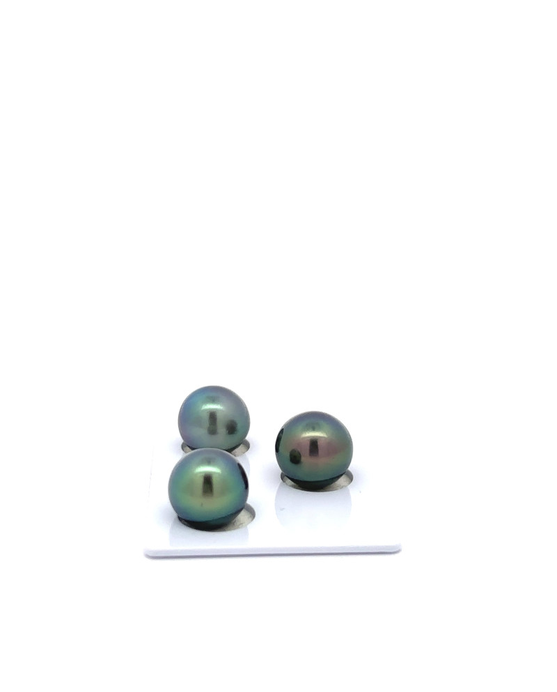 9mm+ fine  grade Tahitian Black Pearl, French Polynesia  