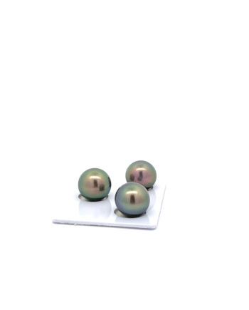 9mm+ jewel  grade Tahitian Black Pearl, French Polynesia  