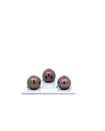 9mm+ fine  grade Tahitian Black Pearl, French Polynesia  