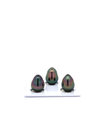 9mm+ gem  grade Tahitian Black Pearl, French Polynesia  