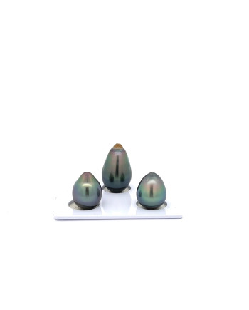 9mm+ jewel  grade Tahitian Black Pearl, French Polynesia  