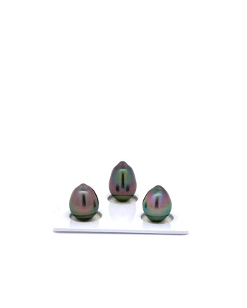 9mm+ fine  grade Tahitian Black Pearl, French Polynesia  
