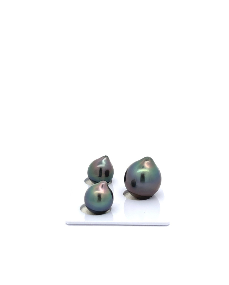 9mm+ fine  grade Tahitian Black Pearl, French Polynesia  