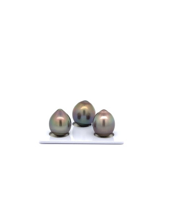 9mm+ fine  grade Tahitian Black Pearl, French Polynesia  