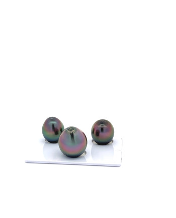 9mm+ gem  grade Tahitian Black Pearl, French Polynesia  