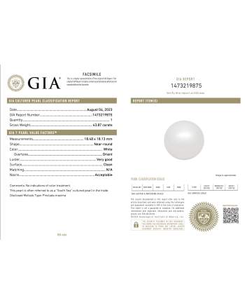 15mm+ gem  grade South Sea Pearl, Australia