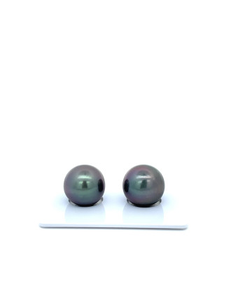 12mm+ fine  grade Tahitian Black Pearl, French Polynesia  