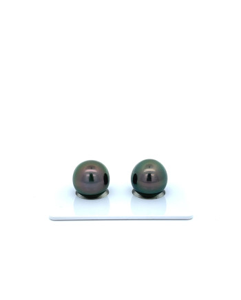 9mm+ fine  grade Tahitian Black Pearl, French Polynesia  