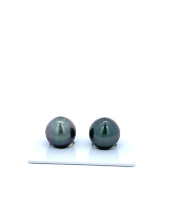12mm+ fine  grade Tahitian Black Pearl, French Polynesia  